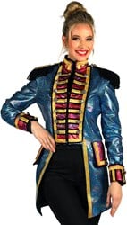 Carnavalsjas Dames Metallic Fiesta Turquoise