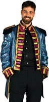 Carnavalsjas Heren Metallic Fiesta Turquoise (3)