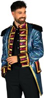 Carnavalsjas Heren Metallic Fiesta Turquoise (4)