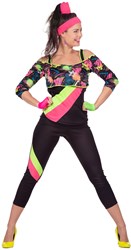 Vintage Jaren 80 Aerobic Outfit voor dames