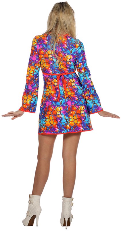 Disco Hippie Jurkje Stained voor dames (achterkant)