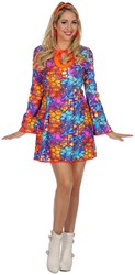 Disco Hippie Jurkje Stained voor dames