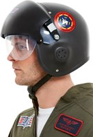 Pilotenhelm Top Gun Zwart (zijkant)