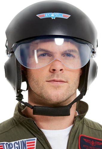 Pilotenhelm Top Gun Zwart