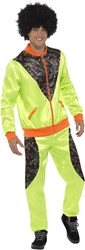 Retro Trainingspak Neon Groen voor heren