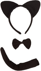 Kattenset Zwart