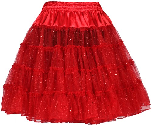 Glitter Petticoat Luxe Rood