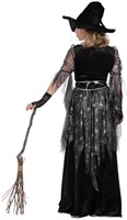 Heksenjurk Spider Witch voor dames (achterkant)