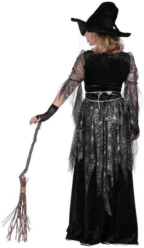 Heksenjurk Spider Witch voor dames (achterkant)