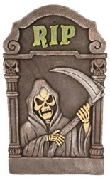 Decoratie Grafsteen RIP Glow in the Dark (60cm)