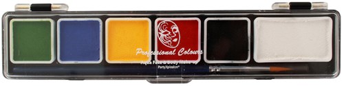 PXP Water Schmink Palet Essential - 6 Kleuren