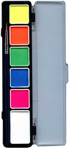 Waterschmink Palet Neon Kleuren