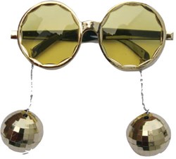 Bril Disco Ballen Goud
