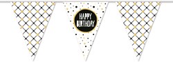 Vlaggenlijn Happy Birthday Festive Gold (10m)