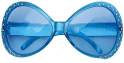 Bril Mega Diamant Blauw