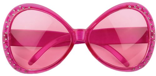 Bril Mega Diamant Pink