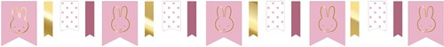 Slinger Nijntje Baby Meisje Roze-Goud Luxe (4m)