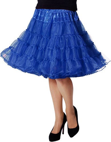 Petticoat Blauw 3 Laags Luxe