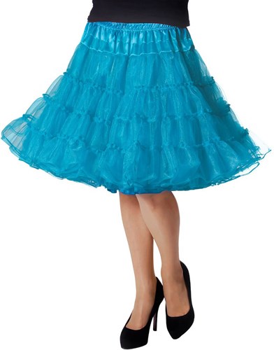 Petticoat Turquoise 3 Laags Luxe