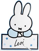 Geboortebord Nijntje Baby Jongen Blauw (60cm)