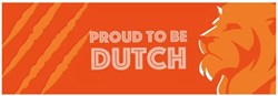 Gevelbanner Proud to be Dutch - 74x220cm