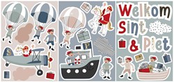 Raamstickers Sint & Co. - 25st