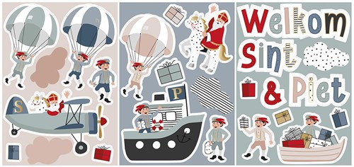 Raamstickers Sint & Co. - 25st