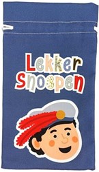 Pepernotenzakje ”Lekker Snoepen” - 15x25cm
