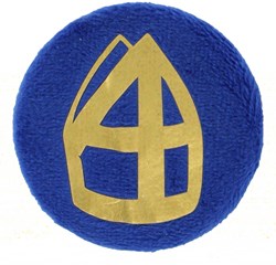 Sinterklaas Button met Mijter Blauw