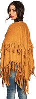 Indianen Poncho met Franjes (achterkant)
