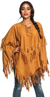 Indianen Poncho met Franjes