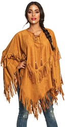 Indianen Poncho met Franjes