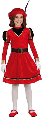 Pietenpak Meisje Rood-Zwart