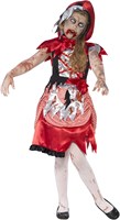 Halloweenkostuum Zombie Roodkapje voor meisjes