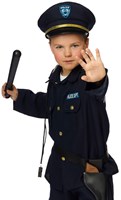 Politiepak met pet voor kinderen (detail)