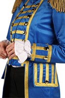 Carnavalsjas Dames Blauw-Goud (detail 1)