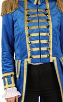 Carnavalsjas Dames Blauw-Goud (detail)