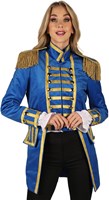 Carnavalsjas Dames Blauw-Goud