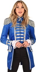 Carnavalsjas Dames Blauw-Zilver