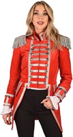 Carnavalsjas Dames Rood-Zilver (1)