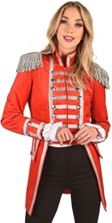 Carnavalsjas Dames Rood-Zilver