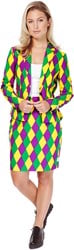 Dameskostuum OppoSuits Harlequeen