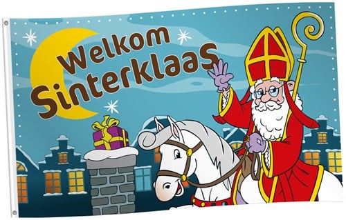 Sinterklaas Vlag Maneschijn - 150x90cm