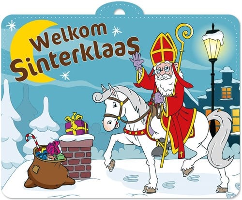 Sinterklaas Deurbord Maneschijn - 30x40cm