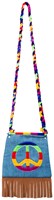 Tasje Hippie Peace Denim met Franjes (product)