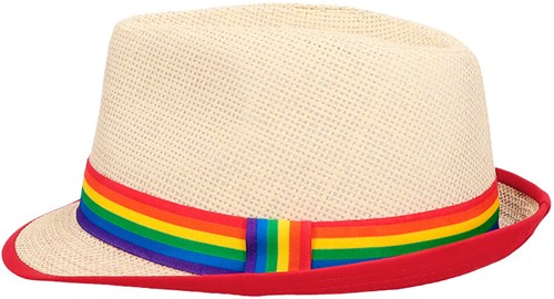 Strohoed Pride Regenboog (zijkant)