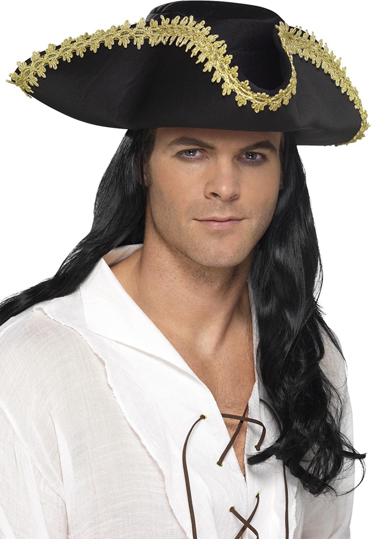 Piratenhoed Tricorne Lederlook Bruin Kopen