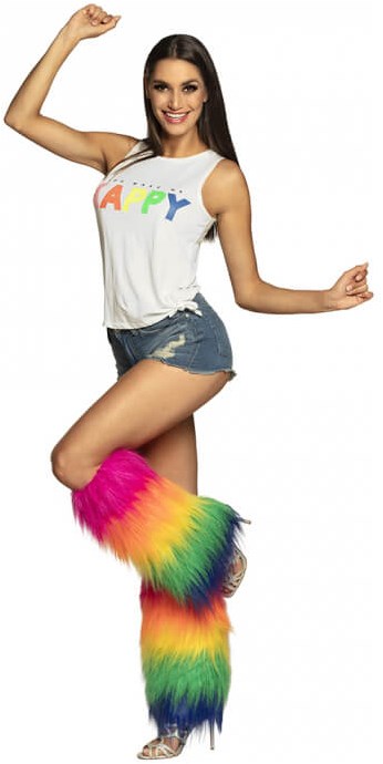 Beenwarmers Regenboog Pluche (voorbeeld)