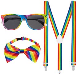 Regenboog Accessoires Setje Pride 3dlg