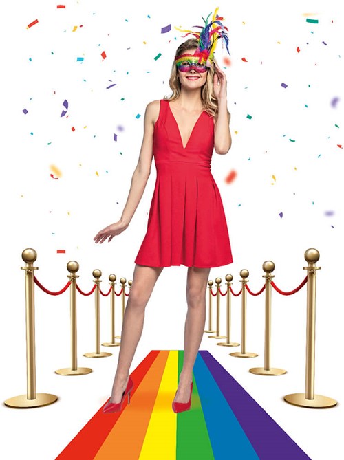 Regenboog Loper Pride (450x60cm) (voorbeeld)